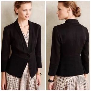 Fleur Wood Strata Blazer Jacket Black